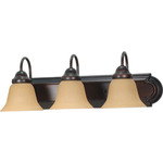 Ballerina Bathroom Vanity Light With Champagne Glass - Mahogany Bronze / Champagne