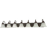 Ballerina Bathroom Vanity Light With Alabaster Glass - Old Bronze / Alabaster