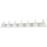 Ballerina Bathroom Vanity Light With Alabaster Glass - White / Alabaster