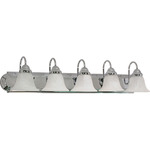 Ballerina Bathroom Vanity Light With Alabaster Glass - Polished Chrome / Alabaster