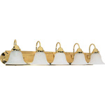 Ballerina Bathroom Vanity Light With Alabaster Glass - Polished Brass / Alabaster