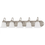 Ballerina Bathroom Vanity Light With Frosted Glass - Brushed Nickel / Frosted