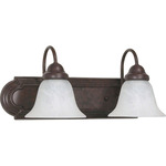 Ballerina Bathroom Vanity Light With Alabaster Glass - Old Bronze / Alabaster