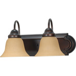 Ballerina Bathroom Vanity Light With Champagne Glass - Mahogany Bronze / Champagne