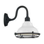 Newbridge Outdoor Wall Sconce - Black and White