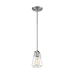 Skybridge Pendant - Brushed Nickel / Clear