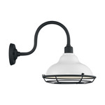 Newbridge Outdoor Wall Sconce - Black and White