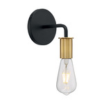 Ryder Wall Sconce - Brass / Transparent