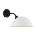 South Street Outdoor Wall Sconce - Black and White