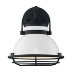 Upton Outdoor Wall Sconce - Black and White