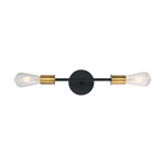 Ryder Bathroom Vanity Light - Brass / Transparent