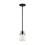 Skybridge Pendant - Matte Black / Clear