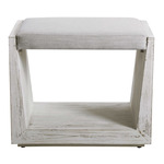 Cabana Bench - Warm Whitewashed / Off White