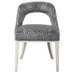 Amalia Accent Chair - Off White / Charcoal