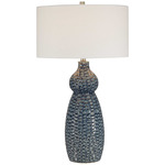 Holloway Table Lamp - Blue / Off White