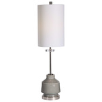 Porter Buffet Lamp - Gray / White Linen