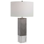 Cordata Table Lamp - Light Grey / White