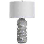 Waves Table Lamp - Blue / White