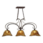 Vetraio Island Pendant - Oil Rubbed Bronze / Amber