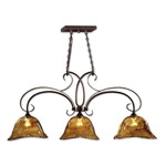 Vetraio Island Pendant - Oil Rubbed Bronze / Amber