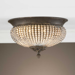 Cristal De Lisbon Ceiling Light Fixture - Dark Bronze