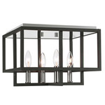 Quadrangle Ceiling Light Fixture - Black