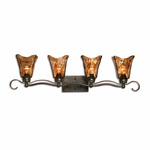 Vetraio Bathroom Vanity Light - Oil Rubbed Bronze / Amber