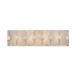 Rene Vanity Light - Silver Leaf / White