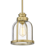 Burren Pendant - Heritage Brass / Clear Seedy