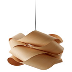 Link Pendant - Matte Black / Natural Beech Wood