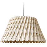 Lola Pendant - Matte Black / Ivory White