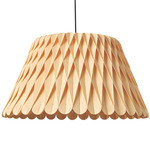 Lola Pendant  - Matte Nickel / Natural Beech