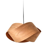 Nut Pendant - Black / Natural Cherry Wood