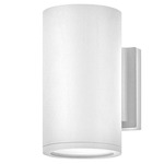 Silo Dark Sky Outdoor Wall Sconce - Satin White / Etched Glass