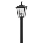 Huntersfield 120V Outdoor Post / Pier Mount - Black / Clear Seedy