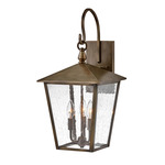 Huntersfield Outdoor Wall Sconce - Burnished Bronze / Clear Seedy