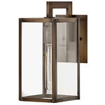 Max Outdoor Wall Sconce - Burnished Bronze / Clear
