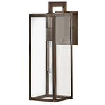 Max Outdoor Wall Sconce - Burnished Bronze / Clear