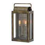 Sag Harbor Outdoor Box Wall Sconce - Burnished Bronze / Clear