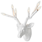 Stag Wall Sconce - Chalk White