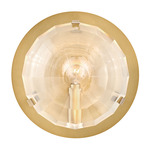 Leo Wall Sconce - Heritage Brass / Crystal