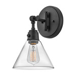 Arti Wall Sconce - Clear / Black