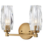 Ana Bathroom Vanity Light - Heritage Brass / Crystal