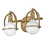 Somerset Bathroom Vanity Light - Heritage Brass