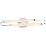 Eos Bathroom Vanity Light - Chrome / Etched Opal