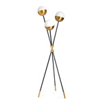 Caracas Floor Lamp - Black / White Acrylic