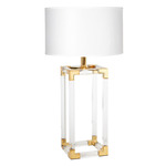 Jacques Table Lamp - Crystal / White