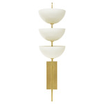 Lisbon Wall Sconce - Polished Brass / Ivory