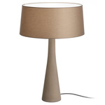 Aura Table Lamp - Raw Hemp Concrete / Dove Cotton