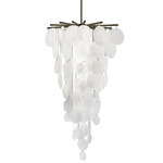 Nimbus Cascade Chandelier - Dark Bronze / White